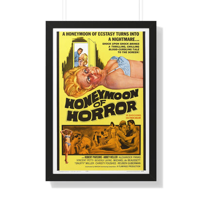 HONEYMOON OF HORROR 1964 - Framed Movie Poster-20" x 30"-The Sticker Space