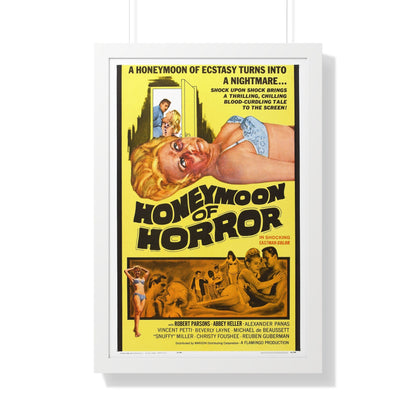 HONEYMOON OF HORROR 1964 - Framed Movie Poster-20" x 30"-The Sticker Space