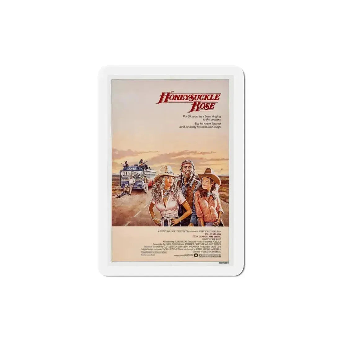 Honeysuckle Rose 1980 Movie Poster Refrigerator Magnet 3 Inch - The Sticker Space