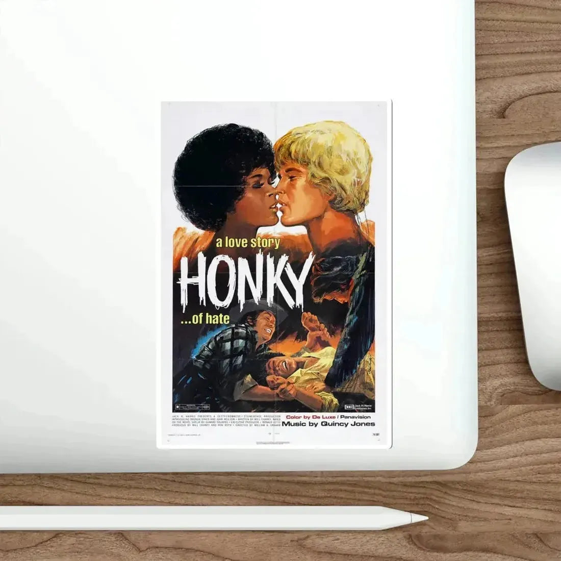 Honky 1971 Movie Poster STICKER Vinyl Die-Cut Decal - The Sticker Space