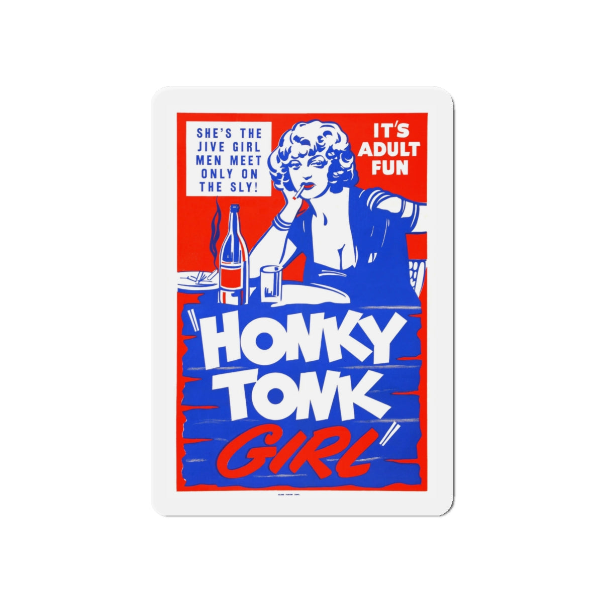 HONKY TONK GIRL 1937 Movie Poster - Die-Cut Magnet-5" x 5"-The Sticker Space