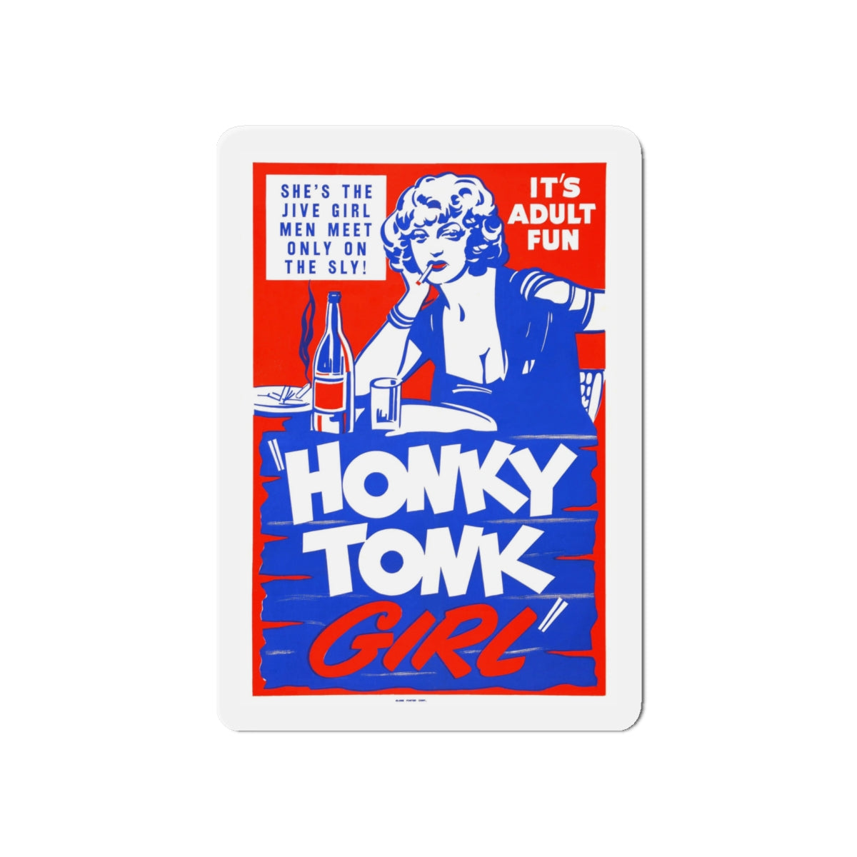 HONKY TONK GIRL 1937 Movie Poster - Die-Cut Magnet-6 × 6"-The Sticker Space