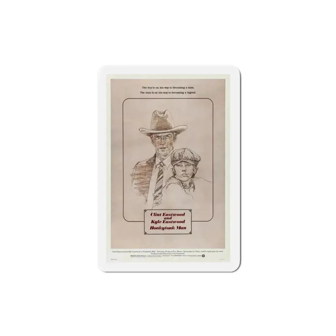 Honkytonk Man 1982 Movie Poster Refrigerator Magnet - The Sticker Space