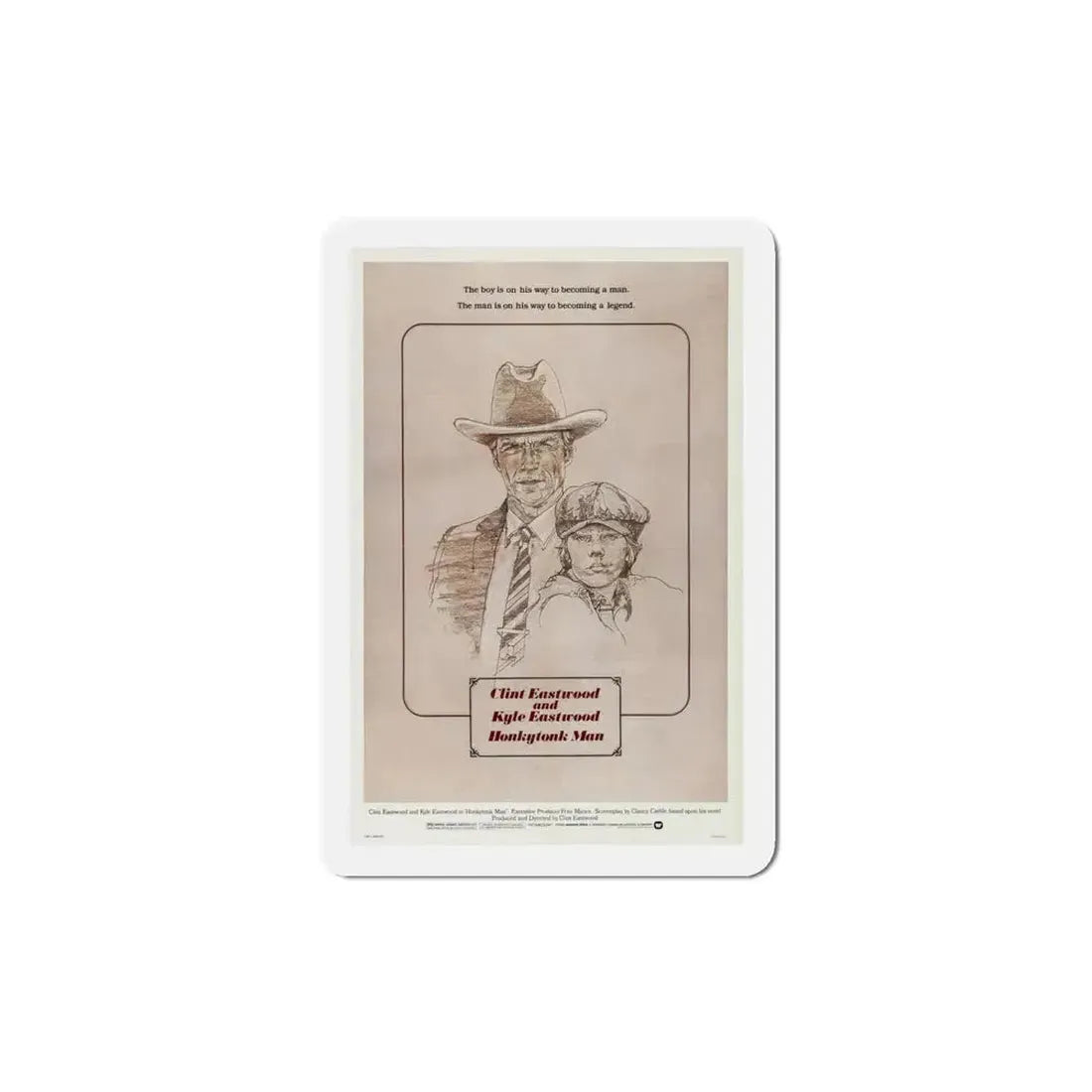 Honkytonk Man 1982 Movie Poster Refrigerator Magnet - The Sticker Space