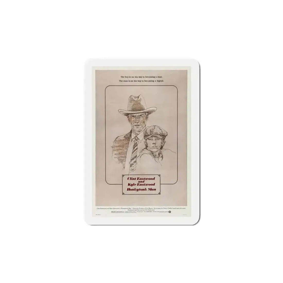 Honkytonk Man 1982 Movie Poster Refrigerator Magnet - The Sticker Space