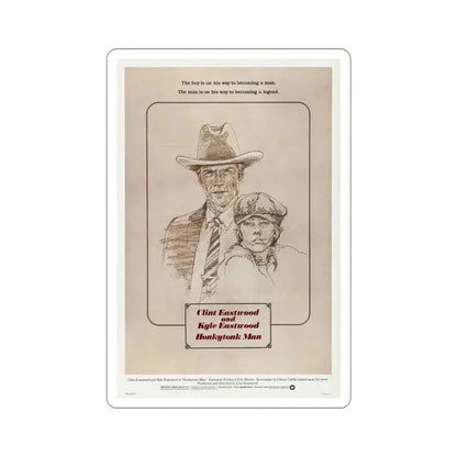 Honkytonk Man 1982 Movie Poster STICKER Vinyl Die-Cut Decal 4 Inch - The Sticker Space