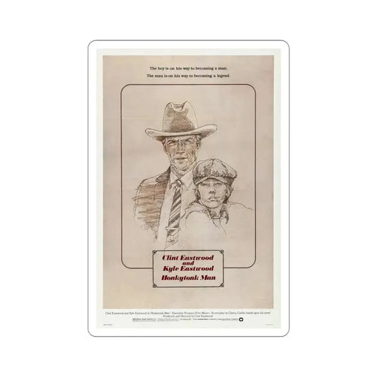 Honkytonk Man 1982 Movie Poster STICKER Vinyl Die-Cut Decal 6 Inch - The Sticker Space