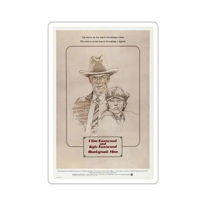 Honkytonk Man 1982 Movie Poster STICKER Vinyl Die-Cut Decal - The Sticker Space