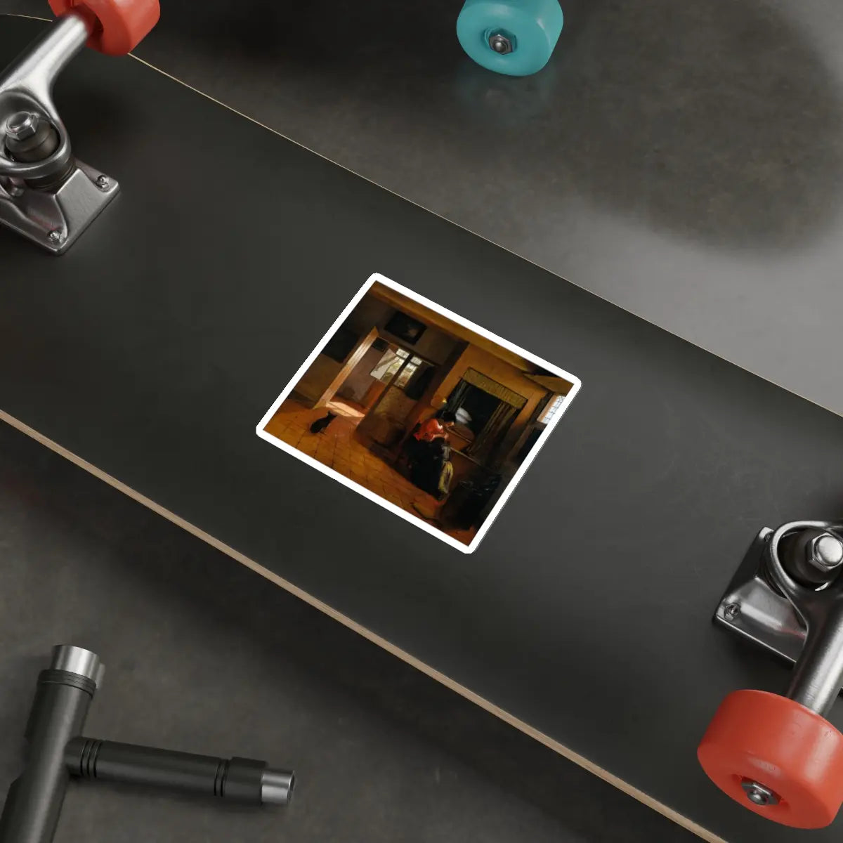 SKU:24625033628165725439 Sticker types:White Shape:Die-Cut Sizes:4" × 4"