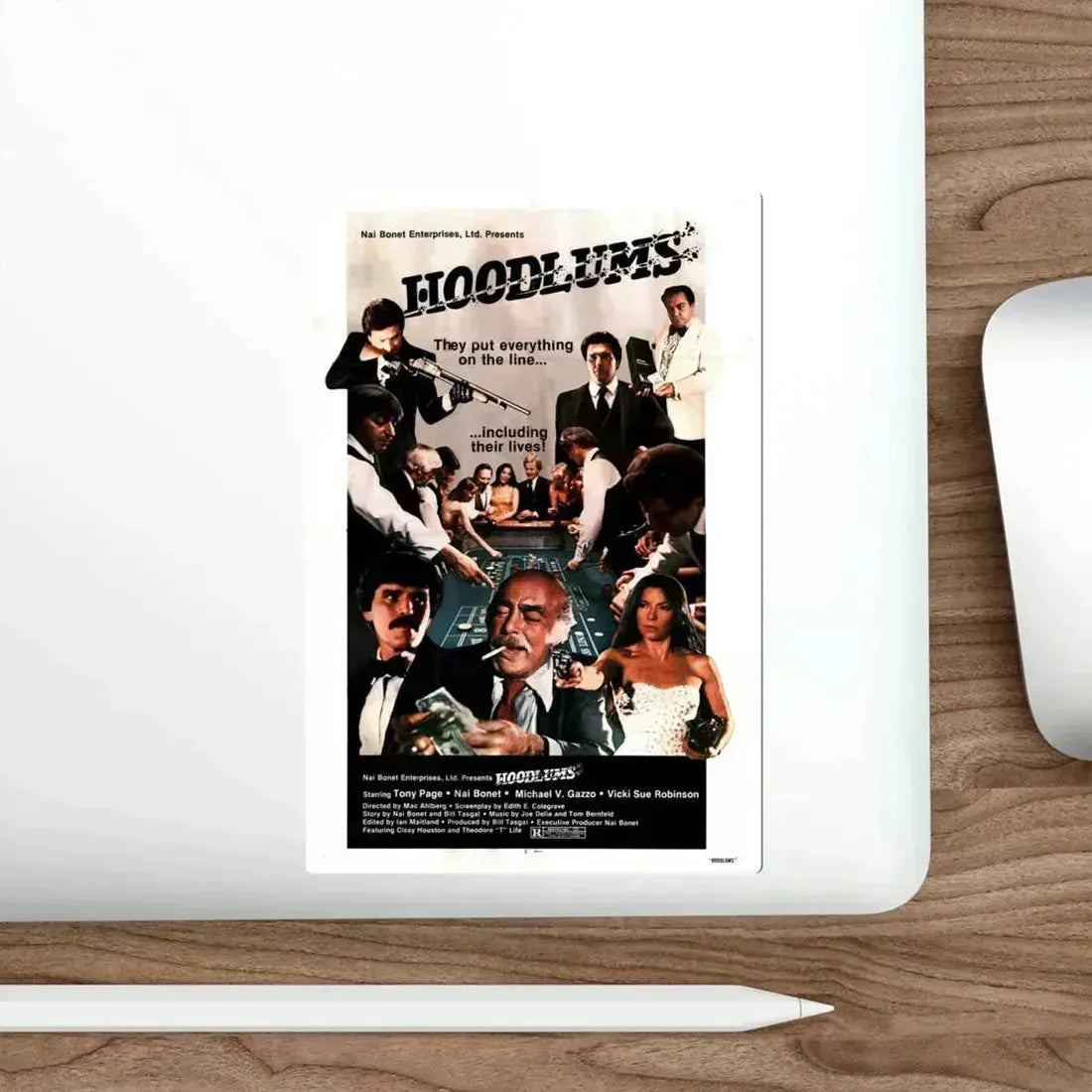 Hoodlums 1979 Movie Poster STICKER Vinyl Die-Cut Decal - The Sticker Space