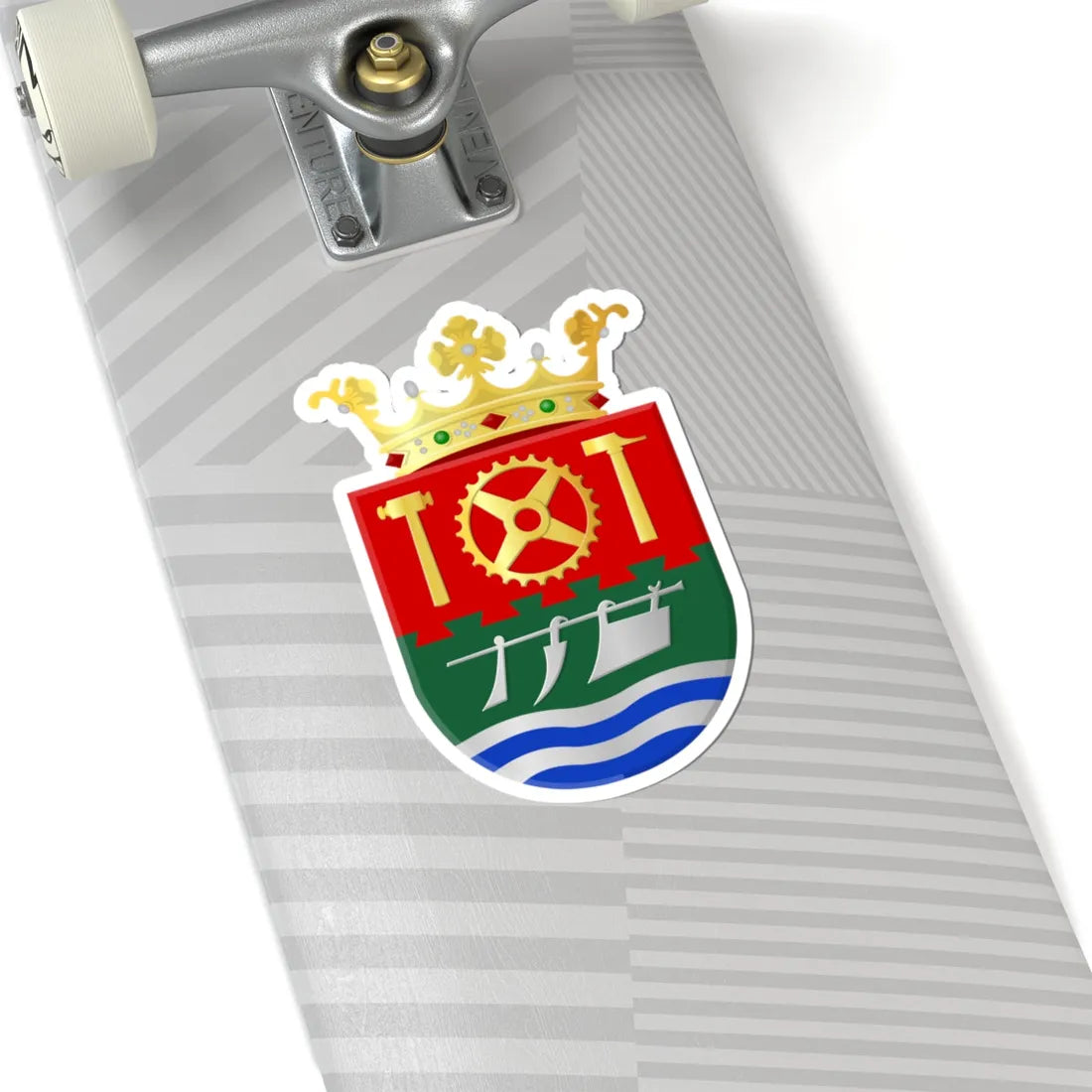 Hoogezand-Sappemeer wapen2 (Netherlands) (Coat of Arms) STICKER Vinyl Kiss-Cut Decal - The Sticker Space