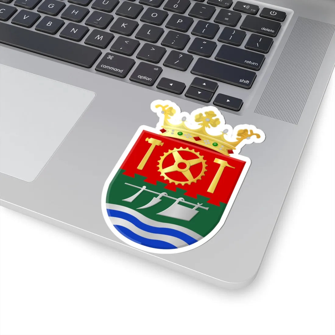 Hoogezand-Sappemeer wapen2 (Netherlands) (Coat of Arms) STICKER Vinyl Kiss-Cut Decal - The Sticker Space