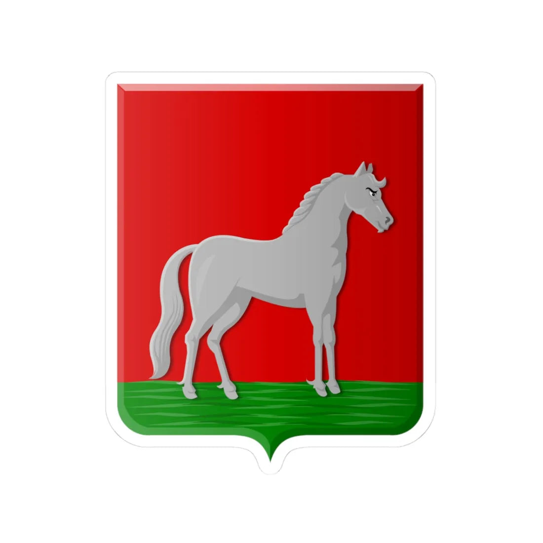 Hoogkarspel wapen (Netherlands) (Coat of Arms) STICKER Vinyl Kiss-Cut Decal - The Sticker Space