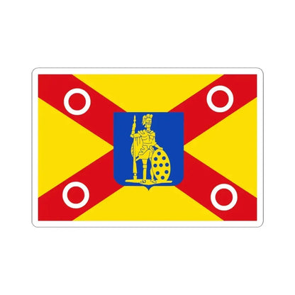 Hooglede vlag (Belgium) STICKER Vinyl Kiss-Cut Decal 6 Inch White - The Sticker Space