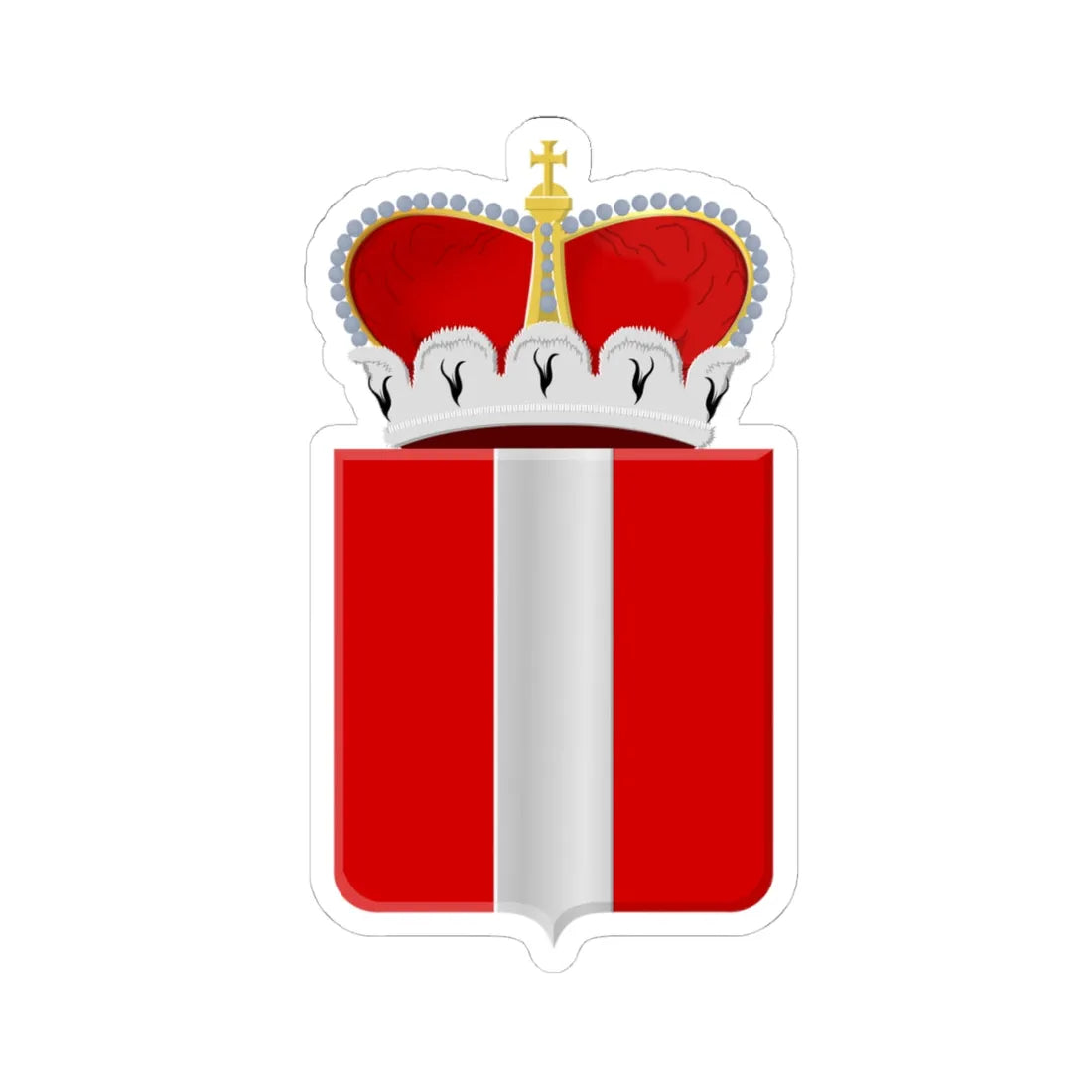 Hoogstraten wapen (Belgium) (Coat of Arms) STICKER Vinyl Kiss-Cut Decal - The Sticker Space