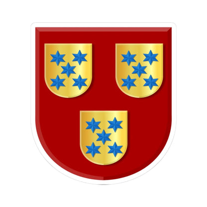 Hoogvliet wapen (Netherlands) (Coat of Arms) STICKER Vinyl Kiss-Cut Decal 3 Inch White - The Sticker Space
