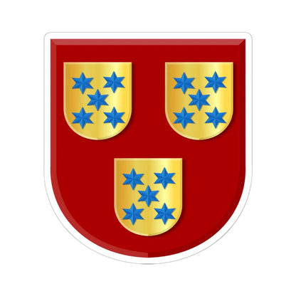 Hoogvliet wapen (Netherlands) (Coat of Arms) STICKER Vinyl Kiss-Cut Decal 6 Inch White - The Sticker Space