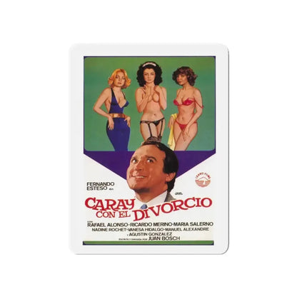 HOORAY FOR DIVORCE 1982 Movie Poster - Refrigerator Magnet - The Sticker Space