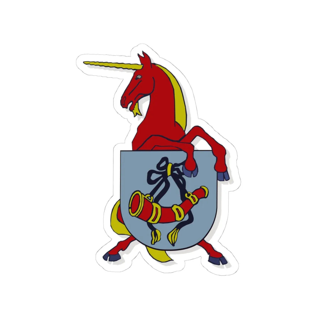 Hoorn wapen 2 (Netherlands) (Coat of Arms) STICKER Vinyl Kiss-Cut Decal 4 Inch White - The Sticker Space