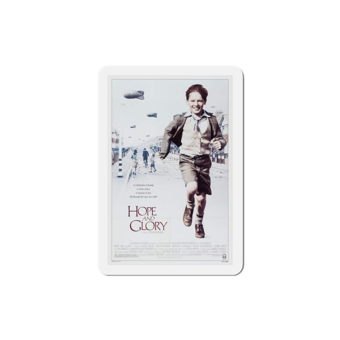 Hope and Glory 1987 Movie Poster Die-Cut Magnet-3" x 3"-The Sticker Space