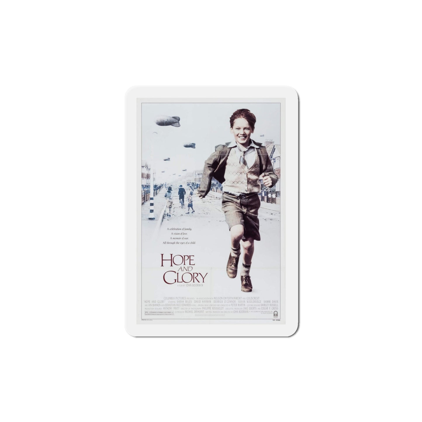 Hope and Glory 1987 Movie Poster Die-Cut Magnet-5" x 5"-The Sticker Space