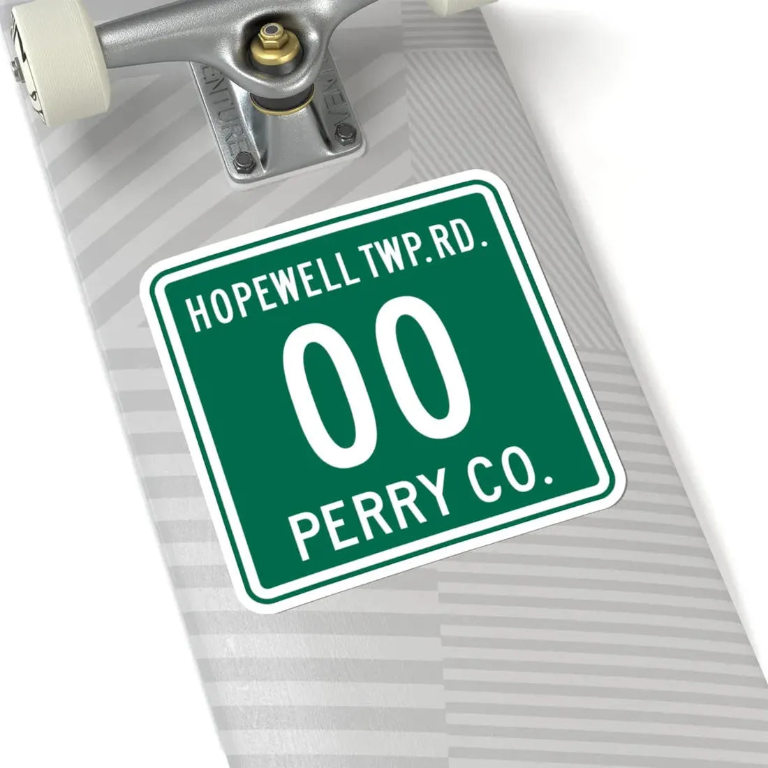 Hopewell Township Perry County Ohio route shield template (Ohio) (Road Sign) STICKER Vinyl Kiss-Cut Decal - The Sticker Space