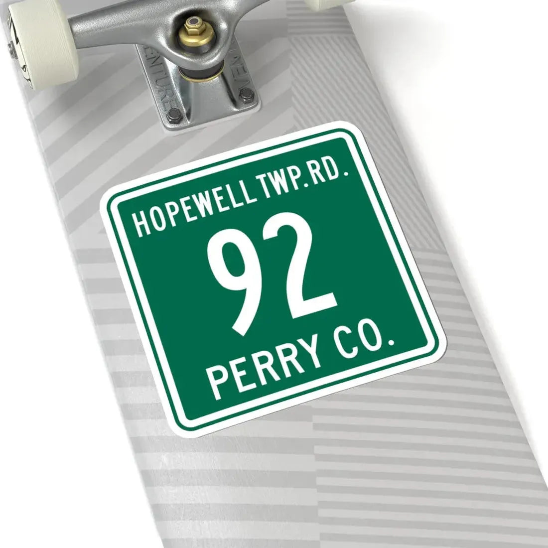 Hopewell Township Route 92 Perry County Ohio (Ohio) (Road Sign) STICKER Vinyl Kiss-Cut Decal - The Sticker Space