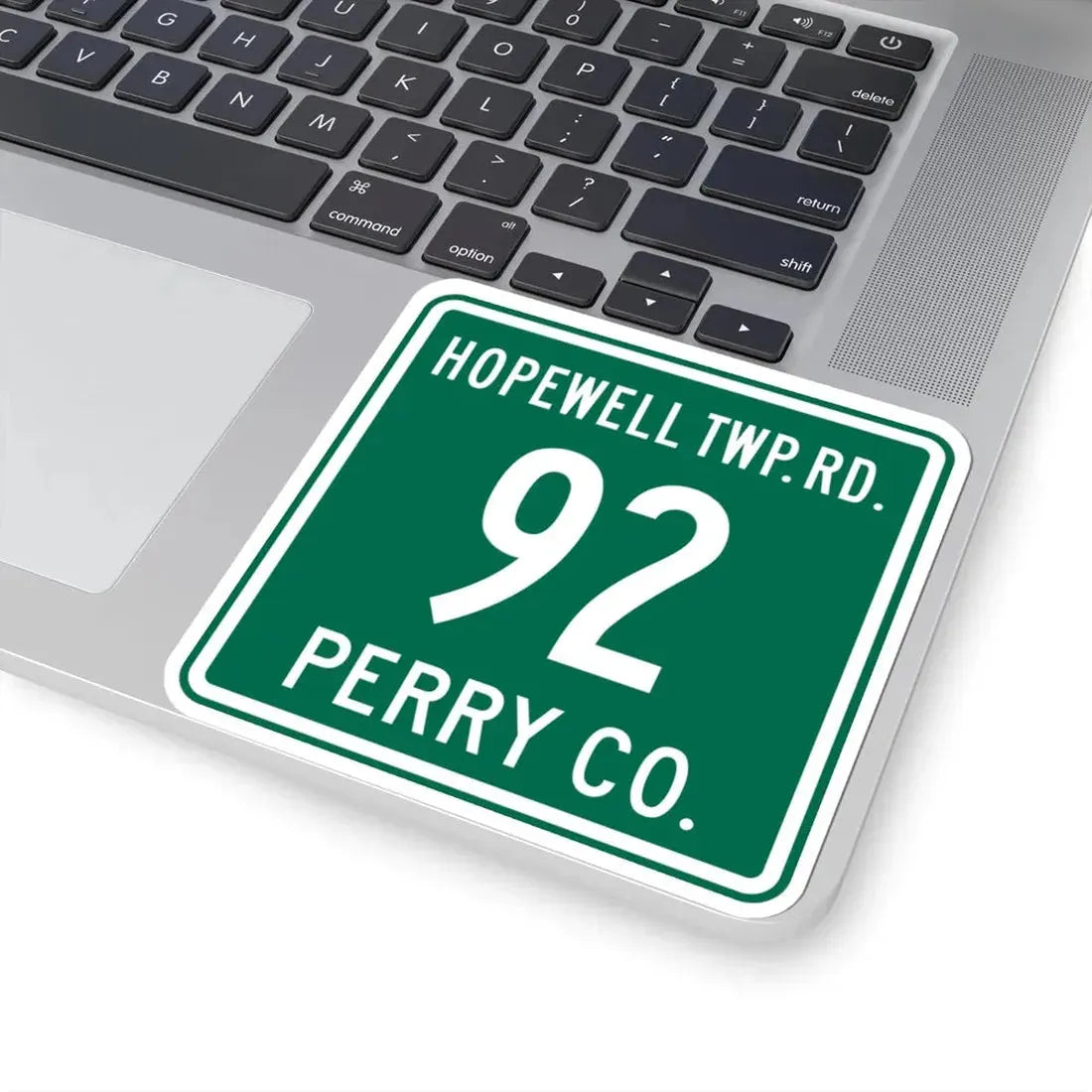 Hopewell Township Route 92 Perry County Ohio (Ohio) (Road Sign) STICKER Vinyl Kiss-Cut Decal - The Sticker Space