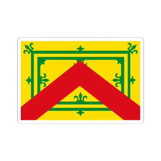 Horebeke vlag (Belgium) STICKER Vinyl Kiss-Cut Decal 2 Inch White - The Sticker Space