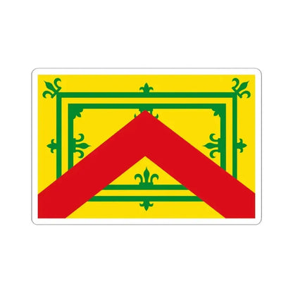 Horebeke vlag (Belgium) STICKER Vinyl Kiss-Cut Decal 6 Inch White - The Sticker Space