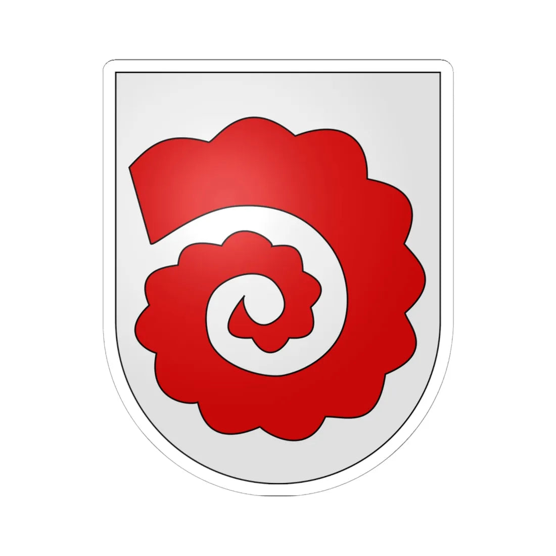 Horn-coat of arms (Switzerland) (Coat of Arms) STICKER Vinyl Kiss-Cut Decal - The Sticker Space