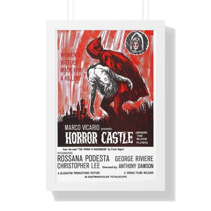 HORROR CASTLE (THE VIRGIN OF NUREMBERG) 1963 - Framed Movie Poster-16″ x 24″-The Sticker Space