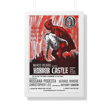 HORROR CASTLE (THE VIRGIN OF NUREMBERG) 1963 - Framed Movie Poster-20" x 30"-The Sticker Space