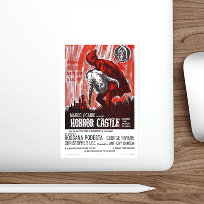 HORROR CASTLE (THE VIRGIN OF NUREMBERG) 1963 Movie Poster STICKER Vinyl Die-Cut Decal-The Sticker Space