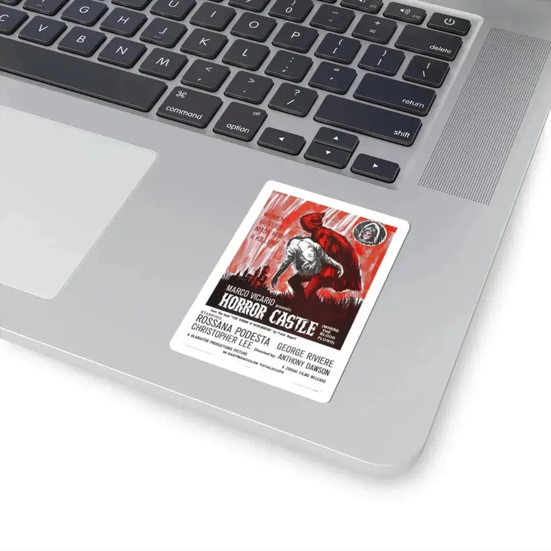 HORROR CASTLE (THE VIRGIN OF NUREMBERG) 1963 Movie Poster - STICKER Vinyl Kiss-Cut Decal - The Sticker Space