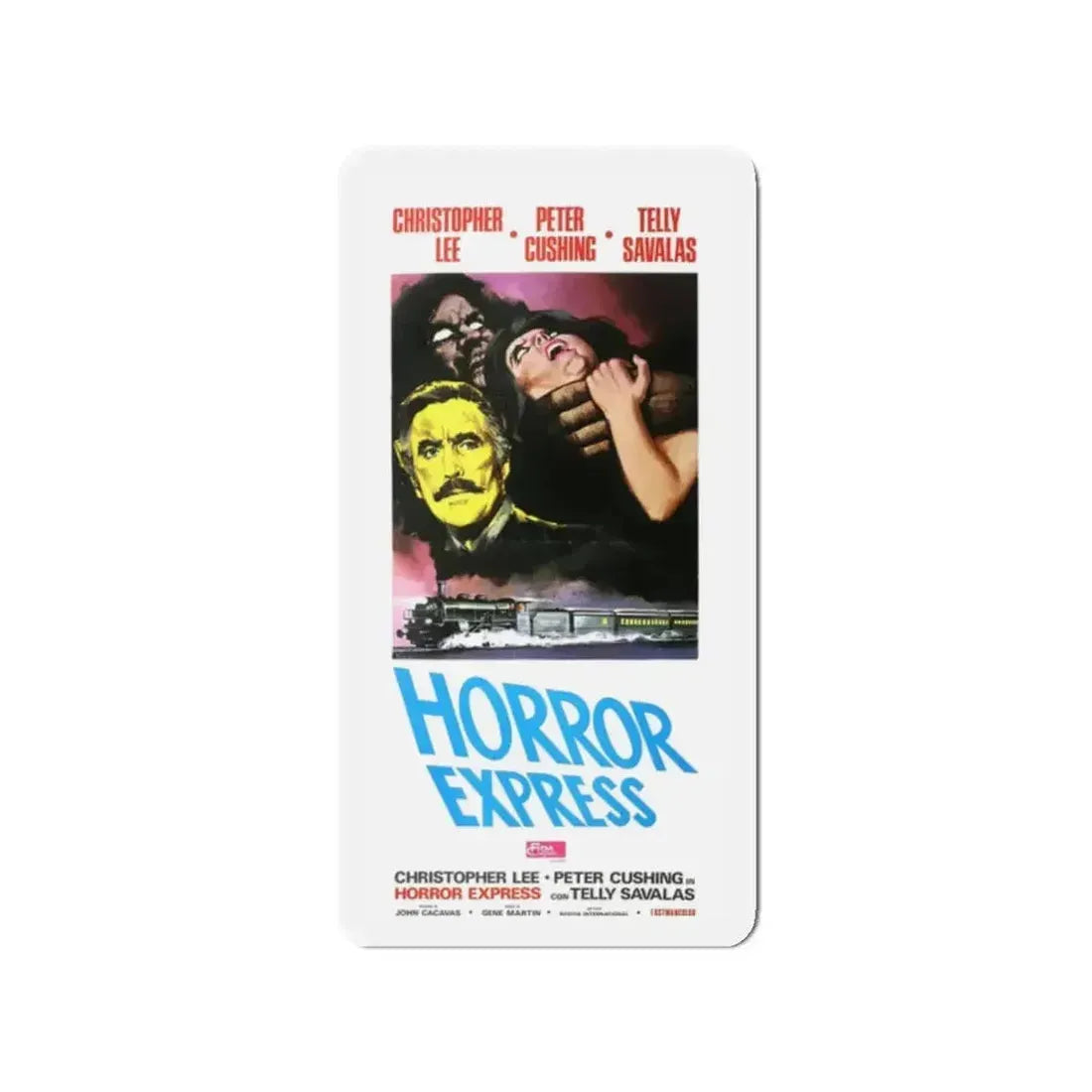 HORROR EXPRESS 1972 Movie Poster - Refrigerator Magnet - The Sticker Space