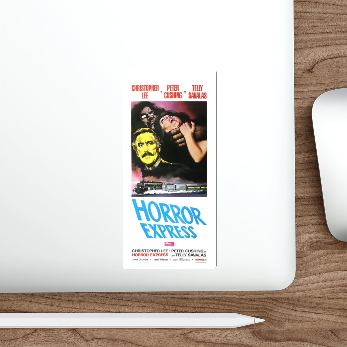 HORROR EXPRESS 1972 Movie Poster STICKER Vinyl Die-Cut Decal-The Sticker Space