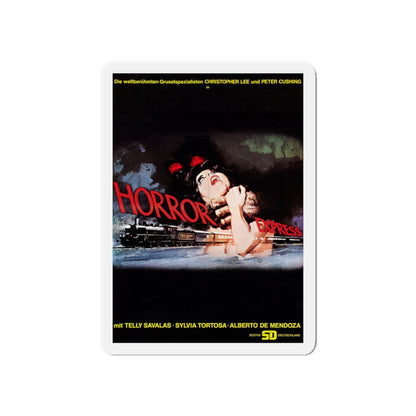 HORROR EXPRESS (GERMAN) 1972 Movie Poster - Die-Cut Magnet-6 × 6"-The Sticker Space