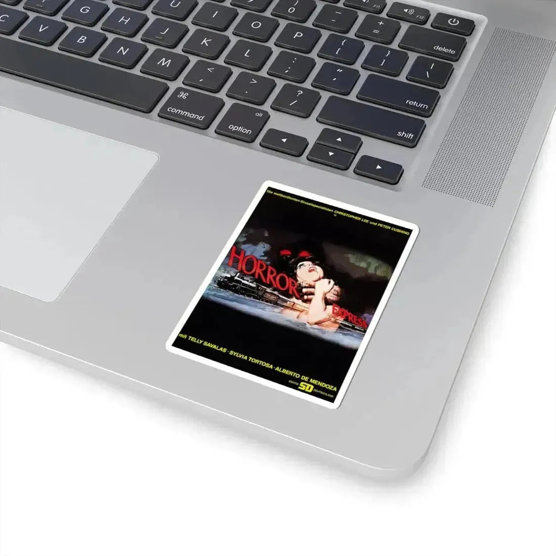 HORROR EXPRESS (GERMAN) 1972 Movie Poster - STICKER Vinyl Kiss-Cut Decal - The Sticker Space