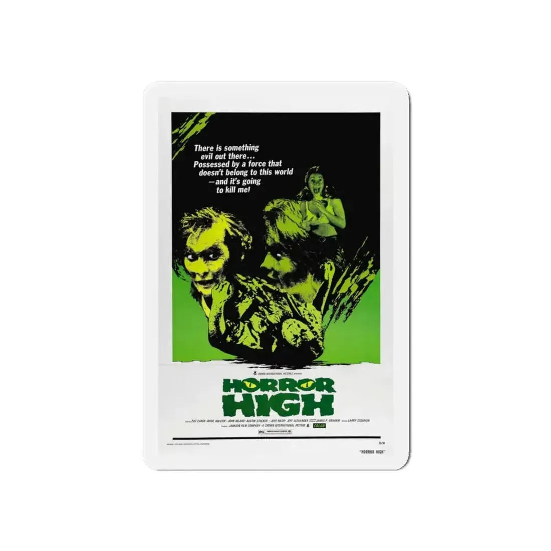 HORROR HIGH 1973 Movie Poster - Refrigerator Magnet 6 Inch - The Sticker Space