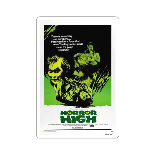 HORROR HIGH 1973 Movie Poster - STICKER Vinyl Kiss-Cut Decal 2 Inch White - The Sticker Space