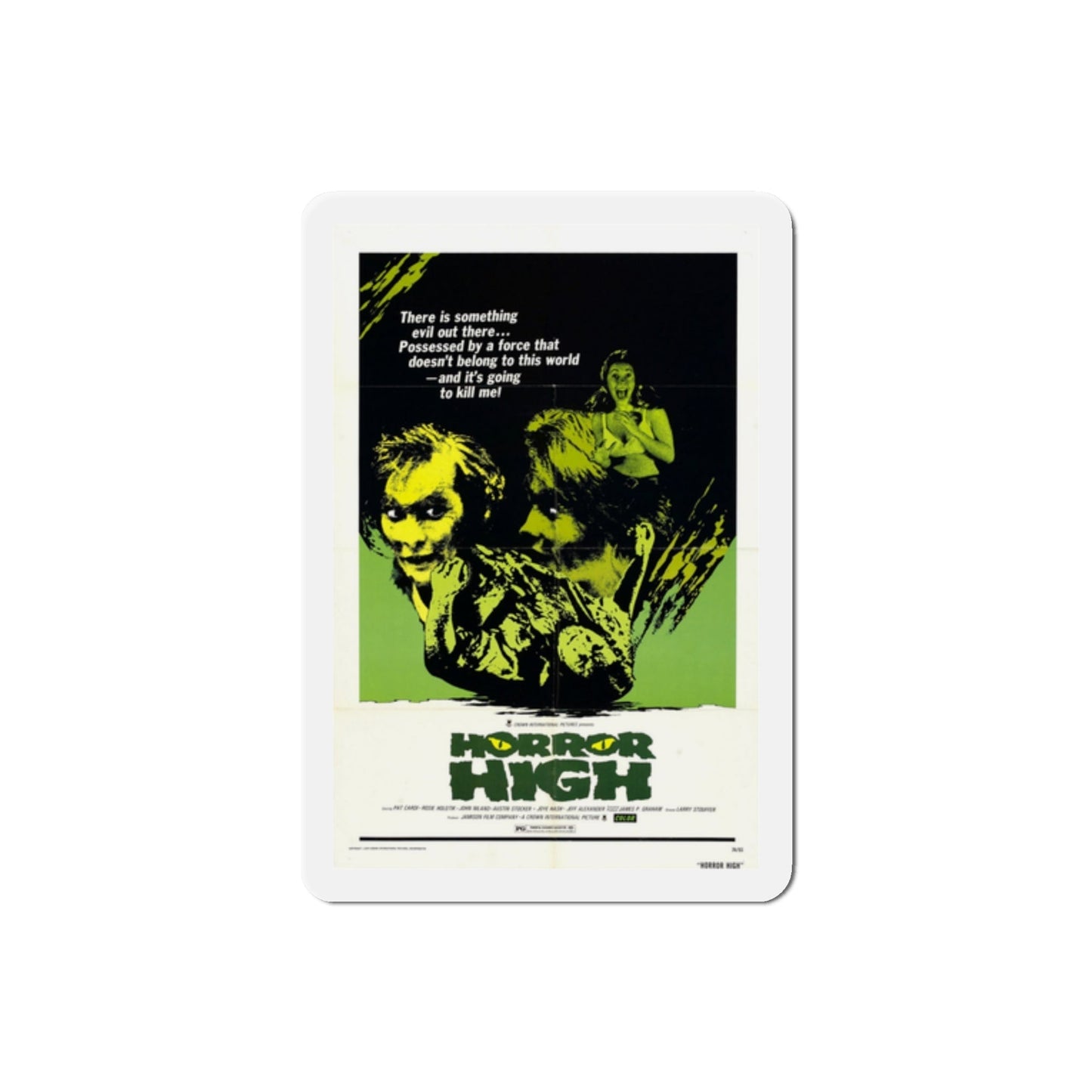 Horror High 1974 Movie Poster Die-Cut Magnet-2 Inch-The Sticker Space