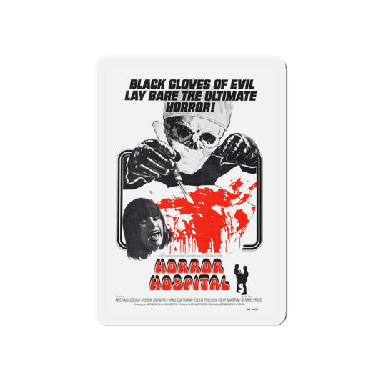 HORROR HOSPITAL 1973 Movie Poster - Die-Cut Magnet-6 × 6"-The Sticker Space