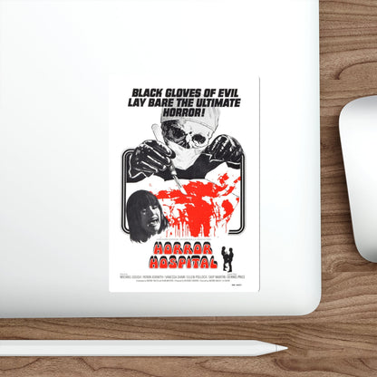 HORROR HOSPITAL 1973 Movie Poster STICKER Vinyl Die-Cut Decal-The Sticker Space