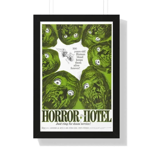 HORROR HOTEL 1960 - Framed Movie Poster 16″ x 24″ Black - The Sticker Space