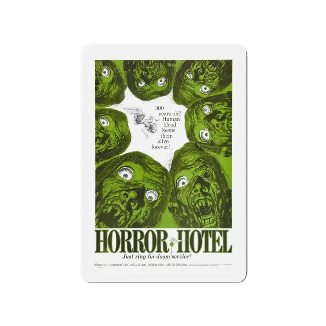 HORROR HOTEL 1960 Movie Poster - Refrigerator Magnet 3 Inch - The Sticker Space