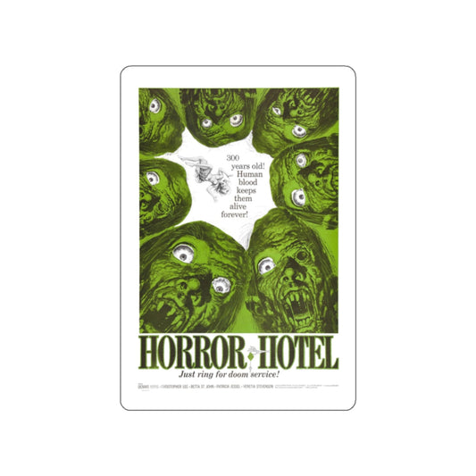 HORROR HOTEL 1960 Movie Poster STICKER Vinyl Die-Cut Decal-2 Inch-The Sticker Space