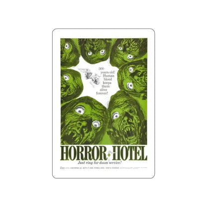 HORROR HOTEL 1960 Movie Poster STICKER Vinyl Die-Cut Decal 5 Inch - The Sticker Space