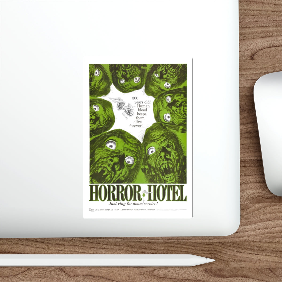 HORROR HOTEL 1960 Movie Poster STICKER Vinyl Die-Cut Decal-The Sticker Space