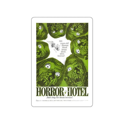 HORROR HOTEL 1960 Movie Poster STICKER Vinyl Die-Cut Decal - The Sticker Space